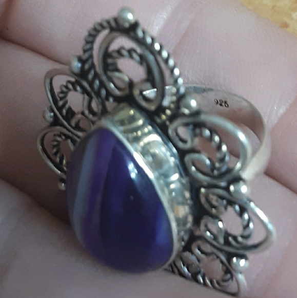 New Botswana Agate 925 Silver Ring. - Picture 7 of 7